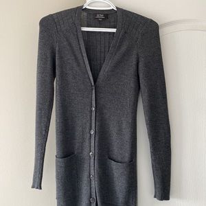 Merino Wool Long Cardigan